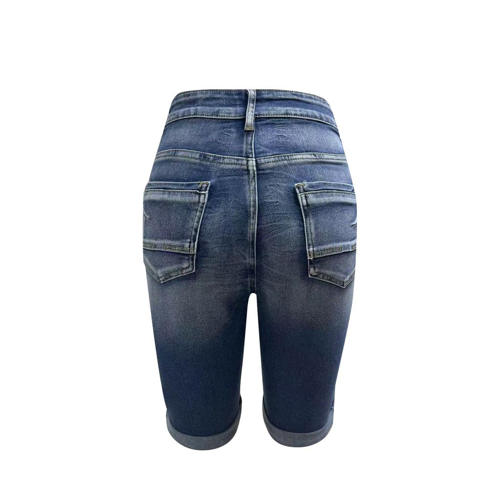 Women's Denim Classic Versatile High Waist Fashionable Shorts