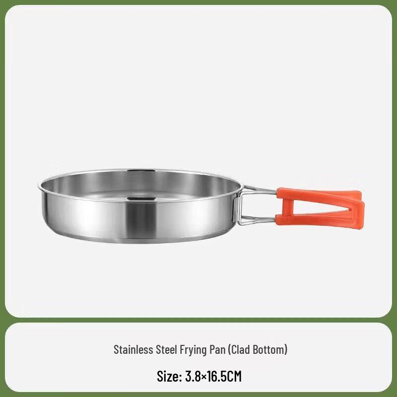 Tiejining Outdoor 304 Stainless Steel Kettle & Pot Set