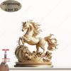 1pc Bohemian-Style Golden Horse Acrylic Decoration - 2D Flat Nature-Themed Place Card, Tabletop Decor for Home, Office, Parties & Festivals, Unique