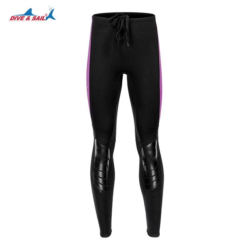 DIVE&SAIL 3MM Neoprene High-Waisted Diving Pants for Cold Protection and Winter Surfing