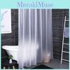 Peva Waterproof Heavyweight Bath Curtain Modern Minimalist Style Bathroom Decor