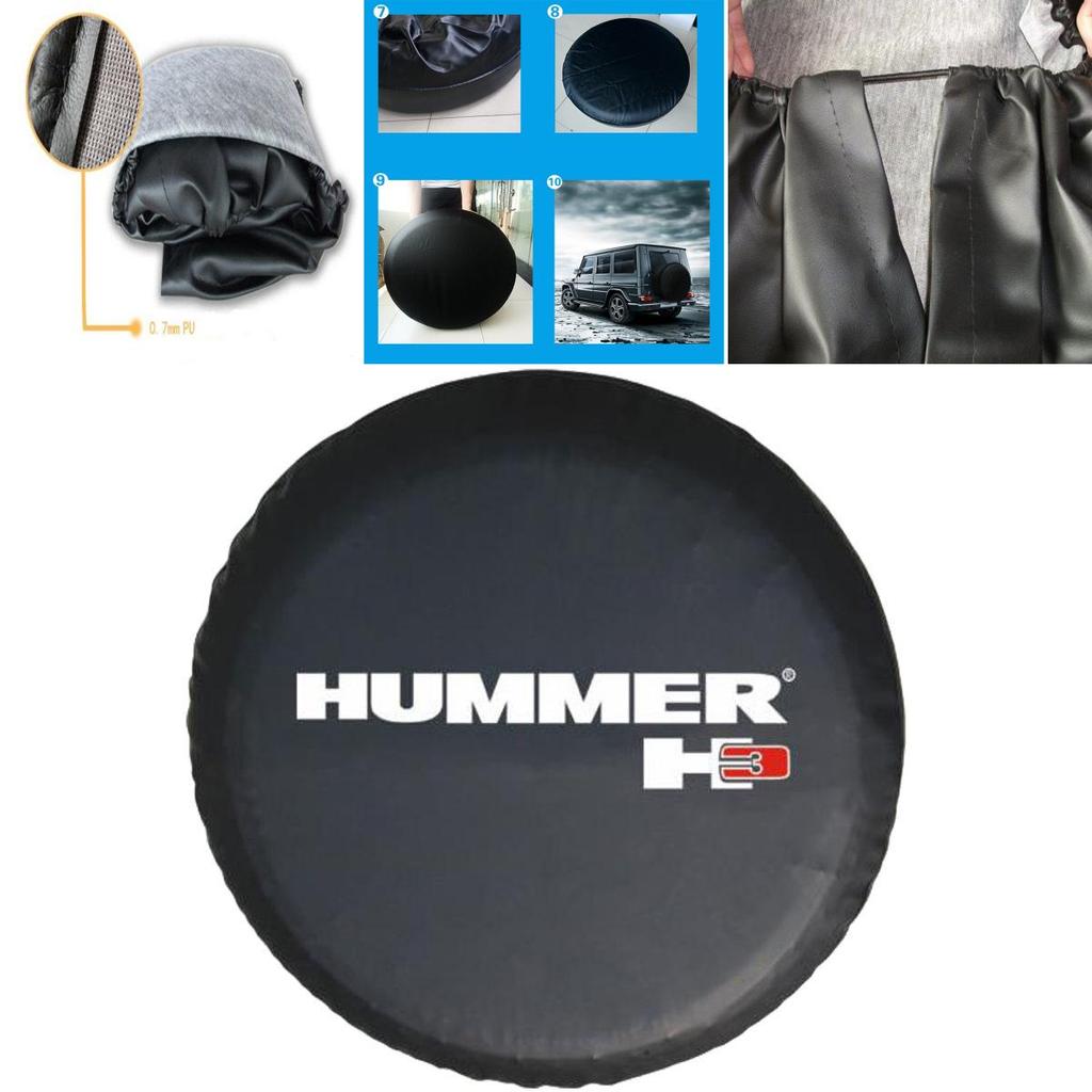 Luxurious Heavy-duty Pvc Leather Universal Spare Wheel Tire Cover For Hummer