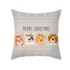 Christmas Pillow Case Small Animal Print Peach Skin Pillow Case Home Pillow Sofa Cushion