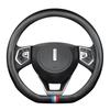 Wey Steering Wheel Cover: Carbon Fiber & Genuine Leather for VV5, VV6, Tank 300, Mocha, VV7GTPHEV