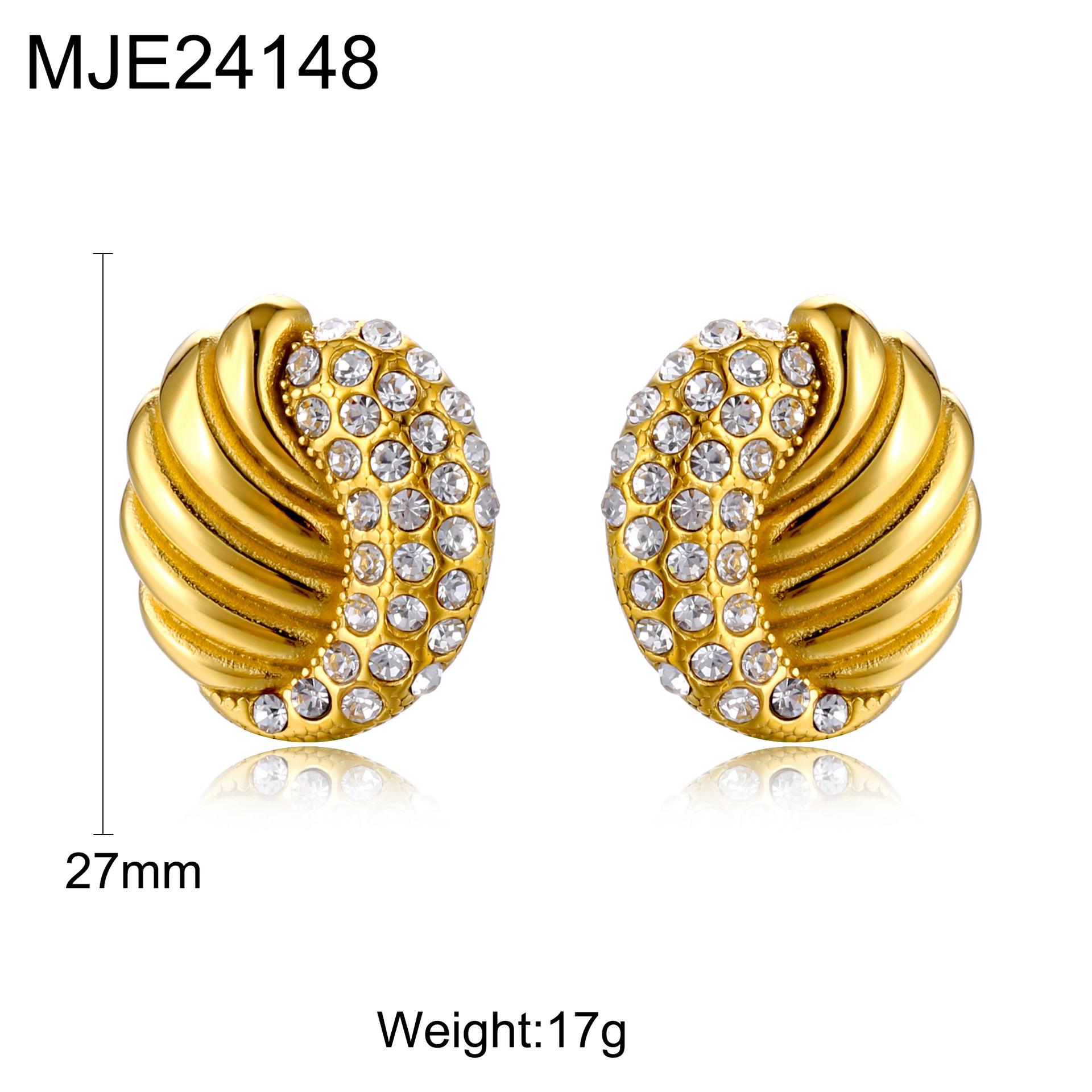 

Colorful Zircon Swan Earrings: European & American Retro Fashion 18K Gold