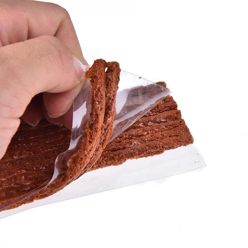Tubeless Tire Repair Strips Stiring Glue for Tyre Puncture Emergency Car Motorcycle Bike Tyre Repairing Rubber Strips
