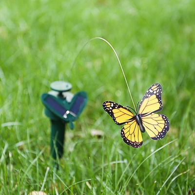 Wedding Garden Decoration Ornament Solar Flying Butterfly Hummingbird Lawn Stakes Yard Art Ornament Garden Ornament