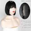 XINRAN Straight Black  Bob Wig With Bangs Synthetic Short Synthetic Wigs for Women Heat Resistant Fiber Hair Cosplay Brazilian Wigs