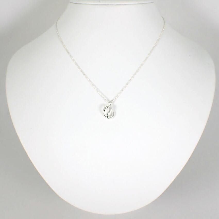 [Used] TIFFANY/Tiffany 925 Open Wave Pendant/Necklace/j9-1