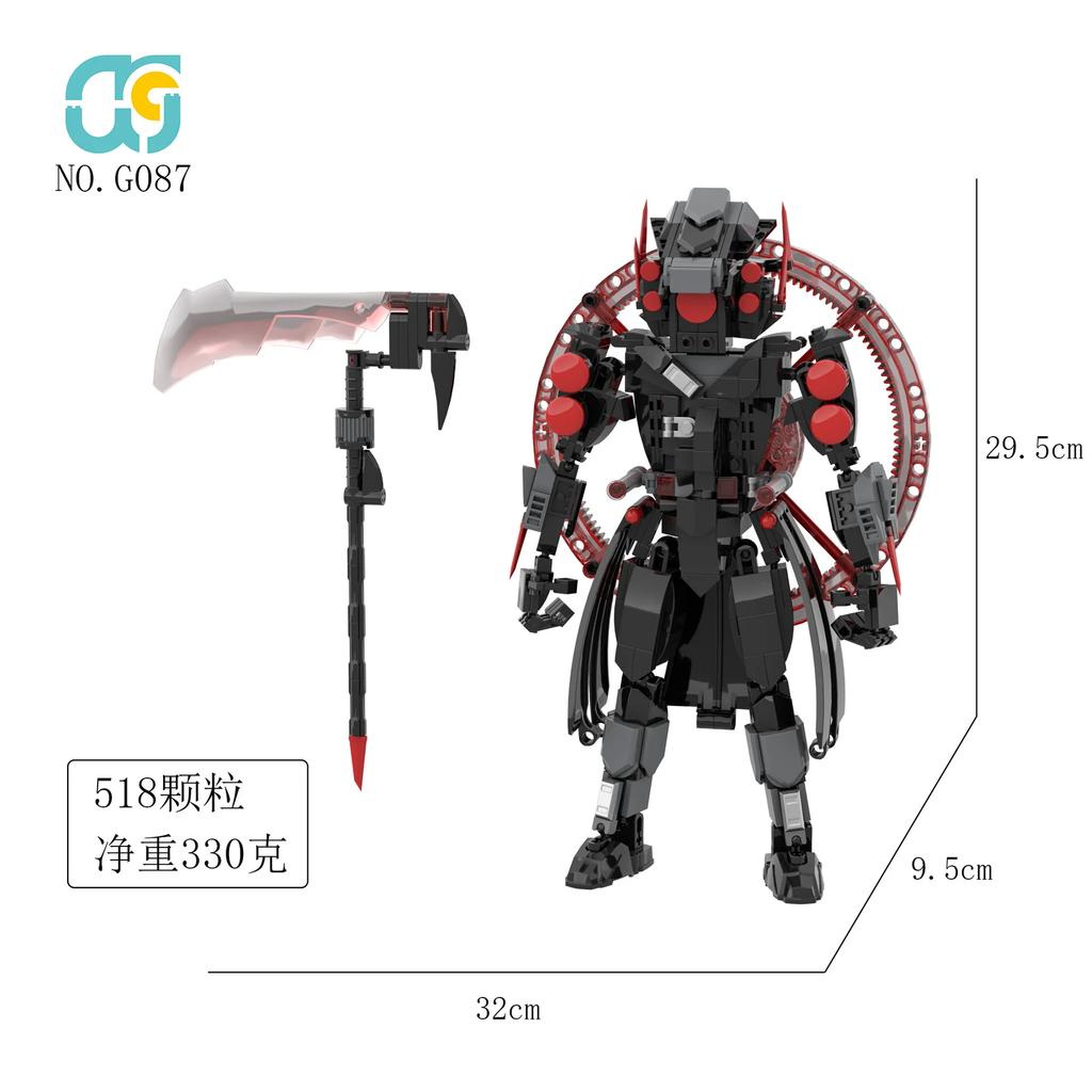 New Skibidi Toilet Titans TV King BUilding Blocks Titans Geoffrey Jeffrey Emperor Skibidi Toilet Titans Tv Man Idea Toy