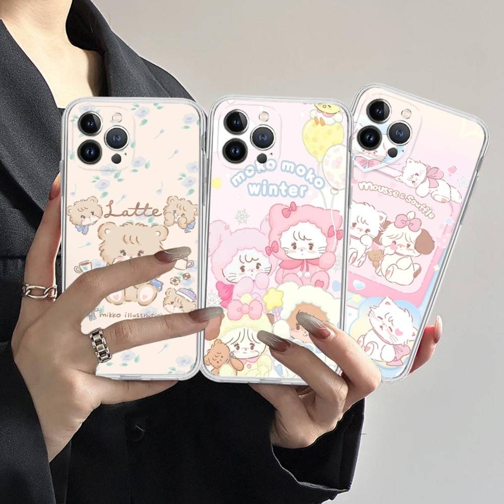 Famous Cute M-Mikko C-Characters For IPhone 17 Air 16 Pro Max 15 14 13 12 11 Plus Phone Case