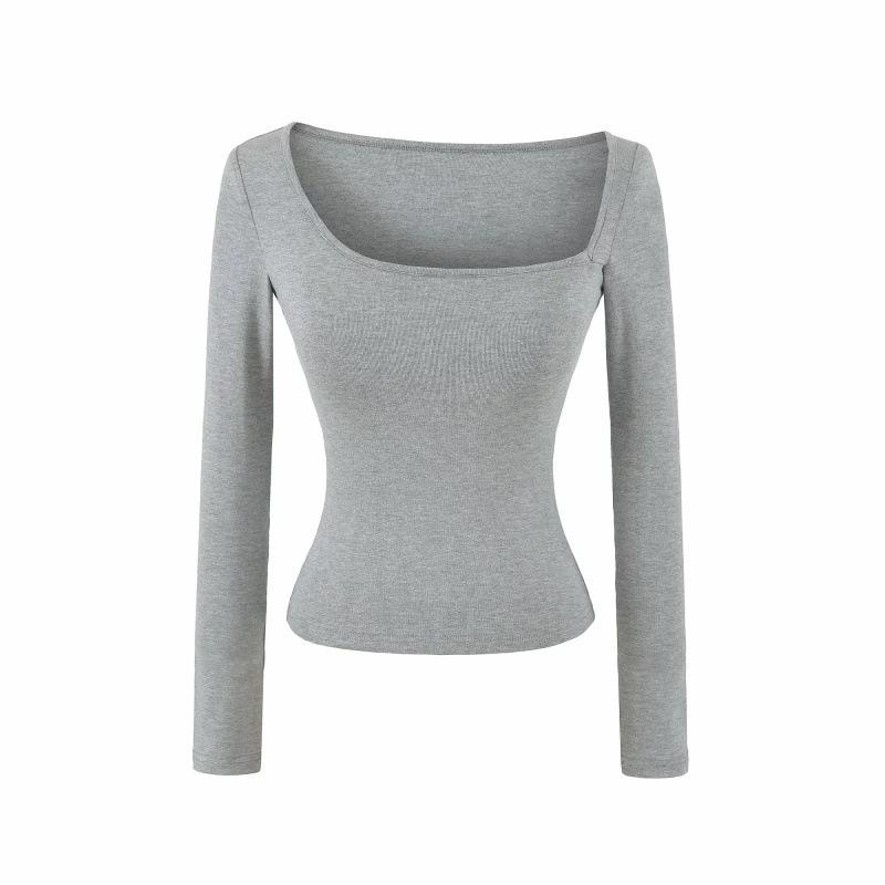 Off-the-Shoulder Sexy Long-Sleeve T-Shirt - Women s Autumn New Arrival Large