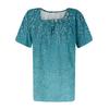 Summer Tops For Women Print For Women O-Collar Short Sleeve Comfy Womens Tops Tshirtss