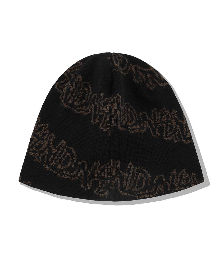 NOT4NERD N4Nd Monogram Jacquard Beanie - Black