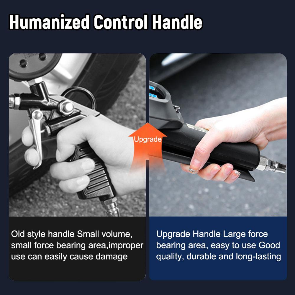 Car Tire Pressure Gauge Digital Display With Inflator Hose High-precision Monitoring Inflation Gun Car Tire Manometro Universal