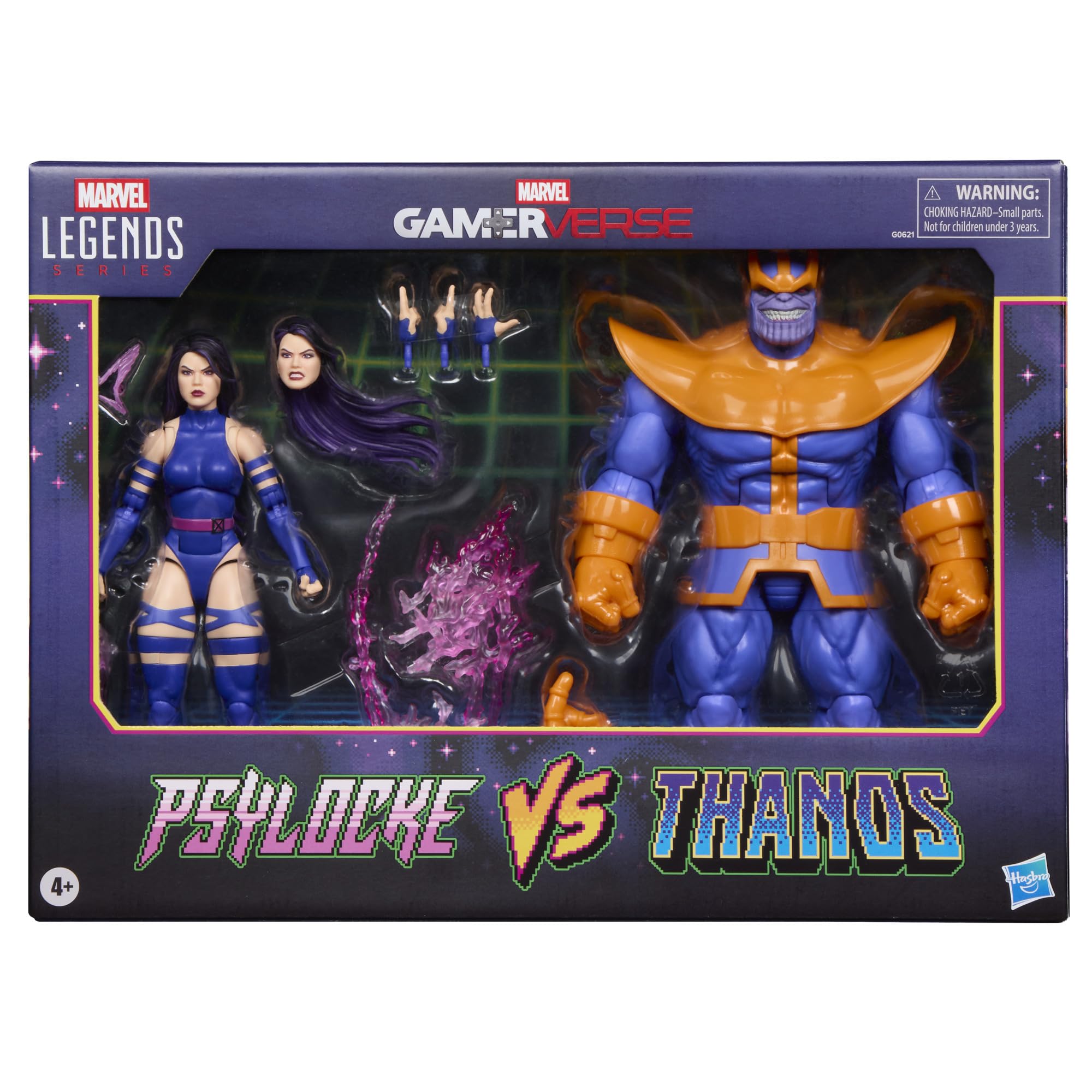 

Marvel Legends Series Gamerverse Psylocke Thanos Action Collectible Figure vs. фиолетовый