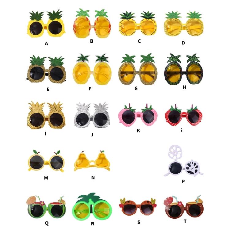Creative Hawaiian Fruit Eyewear Compact Portable Design For Role Playing Games Themed Parties And Outdoor Use