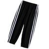Unisex Kids' Double-Sided Fleece Casual Pants with Double Stripes for Fall/Winter