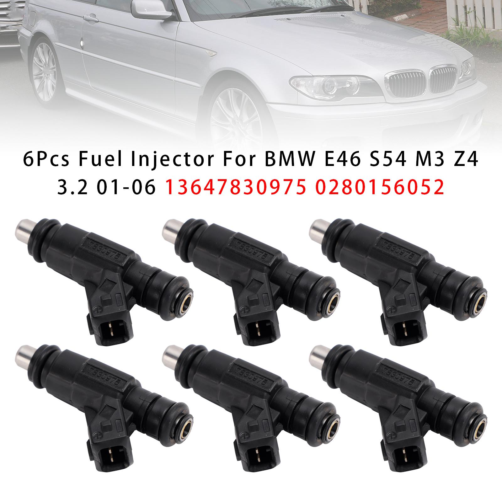 

6Pcs Fuel Injector For BMW E46 S54 M3 Z4 3.2 01-06 13647830975 0280156052