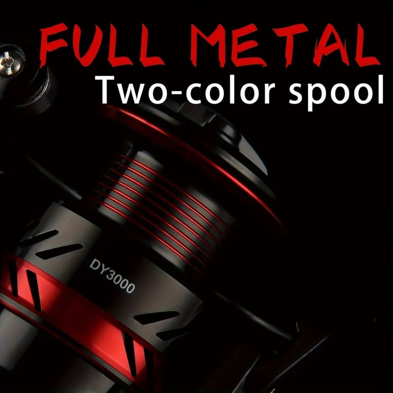 Vollmetall 1000-7000 Serie Spinnfischrollen Aluminiumkonstruktion Großartig für Salzwasser- und Süßwasserfischen Langlebiges Angelgerät