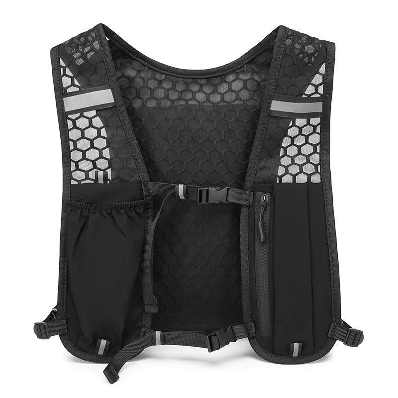 Breathable Running Hydration Vest 1Pcs Reflective Marathon Water Bladder Pack for Outdoor Triathlon Training Sports