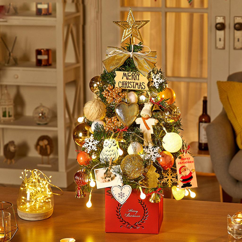 Christmas Tree Home Set Christmas Decorations Desktop Creative Ornaments For Desks And Dining Tables