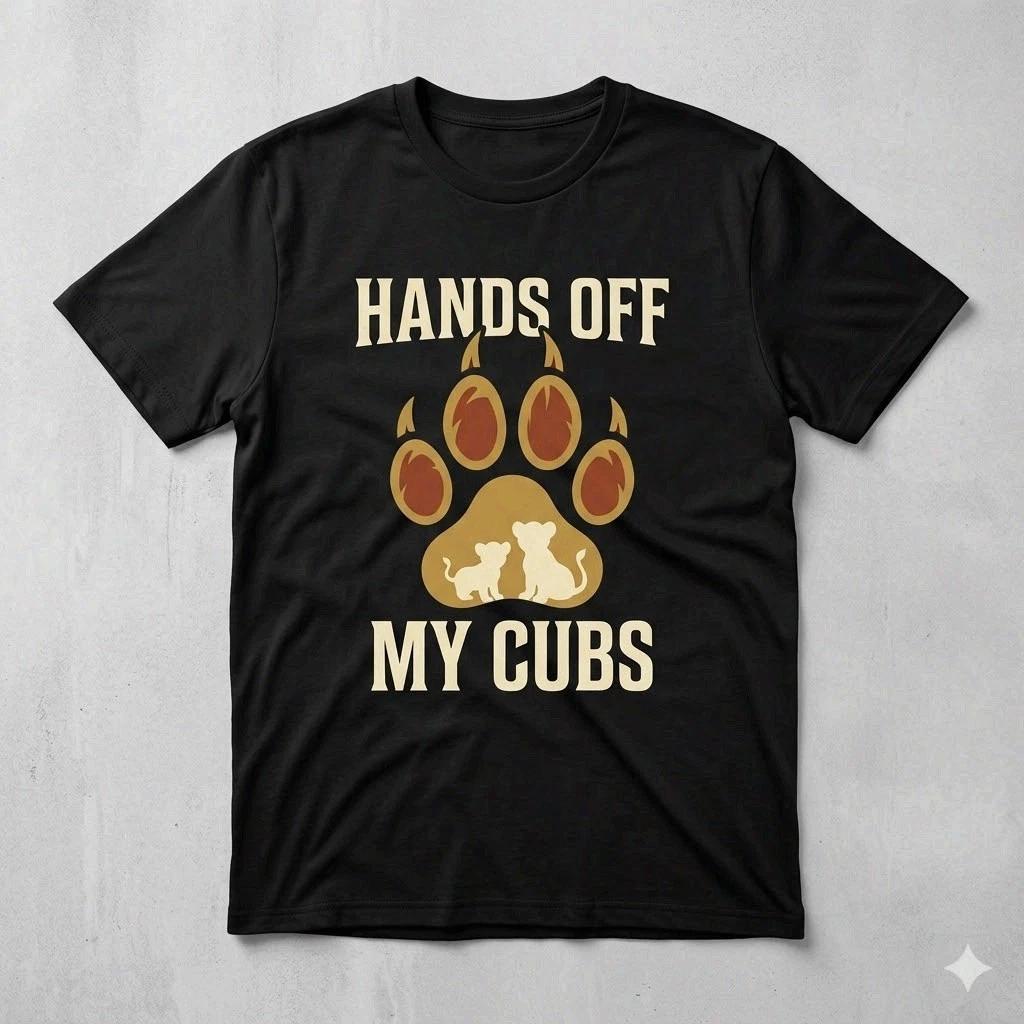 Hands Off My Cubs Lion Dad Shirt Father’s Day Protective Dad Gift XXL