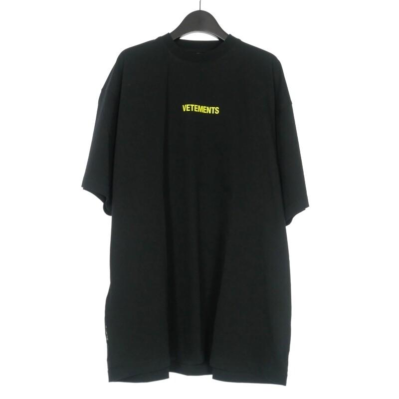 Vetements Vetement 22Ss Logo Label T-Shirt Oversize Short Sleeve Cut And Sew Xs Unisex T-Shirt