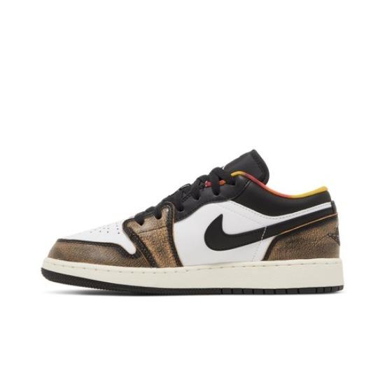 

Air Jordan 1 Low SE GS Wear Away Tan Ретро Кроссовки DQ8421-001 EU 36 чёрный/белый