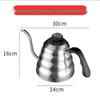 304 Stainless Steel Pour-Over Coffee Pot with Thermometer
