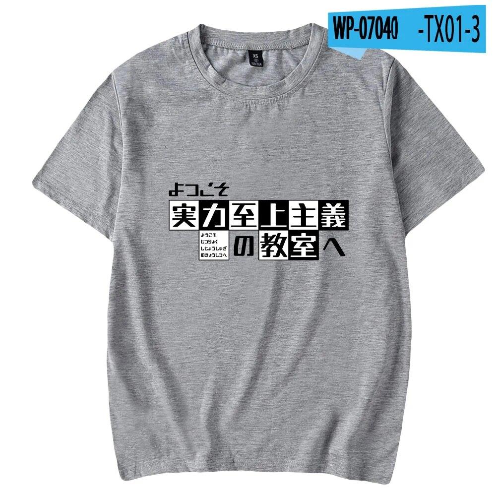 Klassenzimmer der Elite Mode T-shirt Frauen Unisex Sommer Kurzarm T-shirts Anime Casual Streetwear T-shirts Unisex