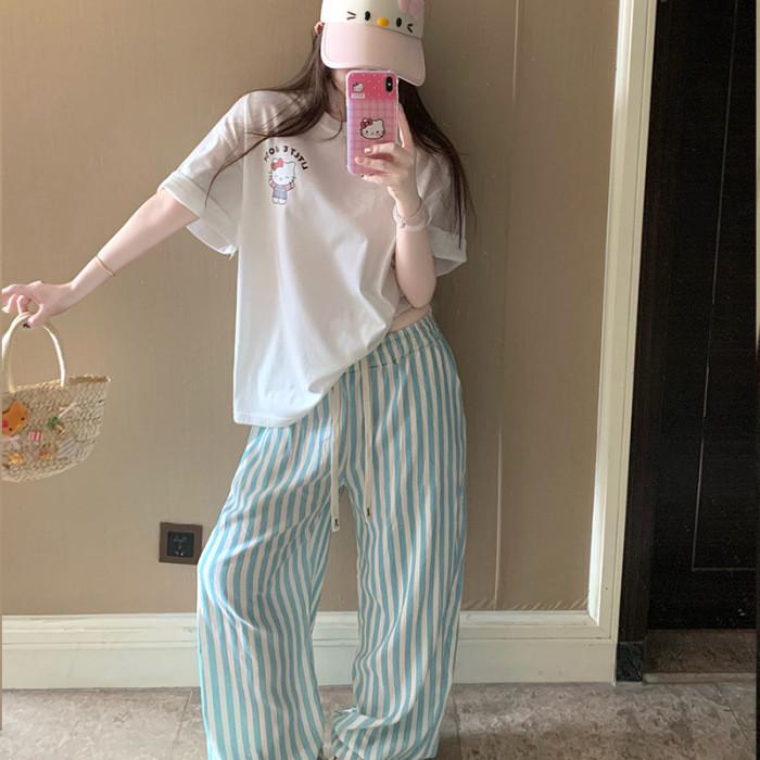 Cotton Sleepwear Set For Women Summer Comfort Lounge Casual