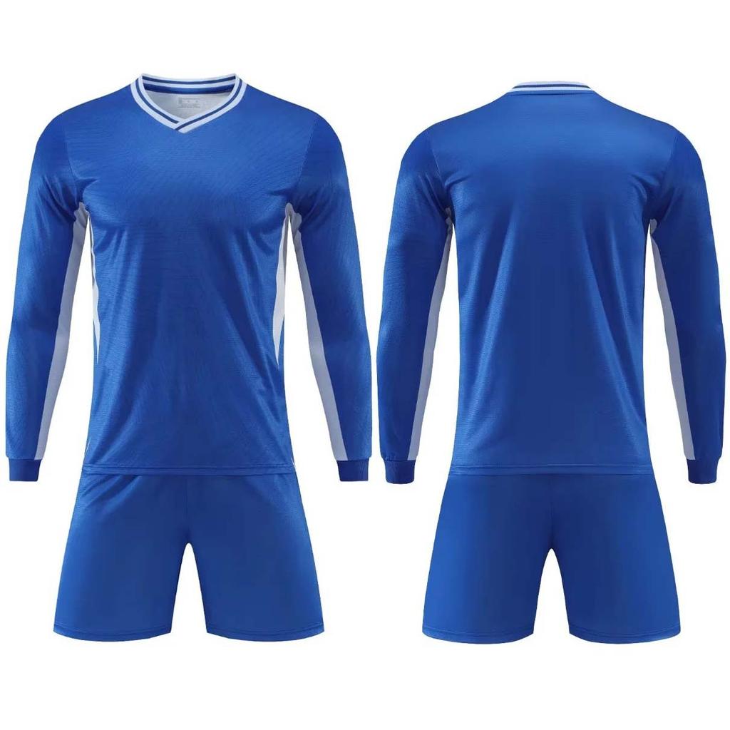 Long-sleeved football suit autumn and winter children's quick-drying sports suit student training suit printed football suit wholesale