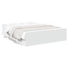VidaXL Cadre de lit avec tiroirs blanc 150x200 cm bois d'ingénierie, lit, lit de rangement, cadre de lit double, lit double 3280286