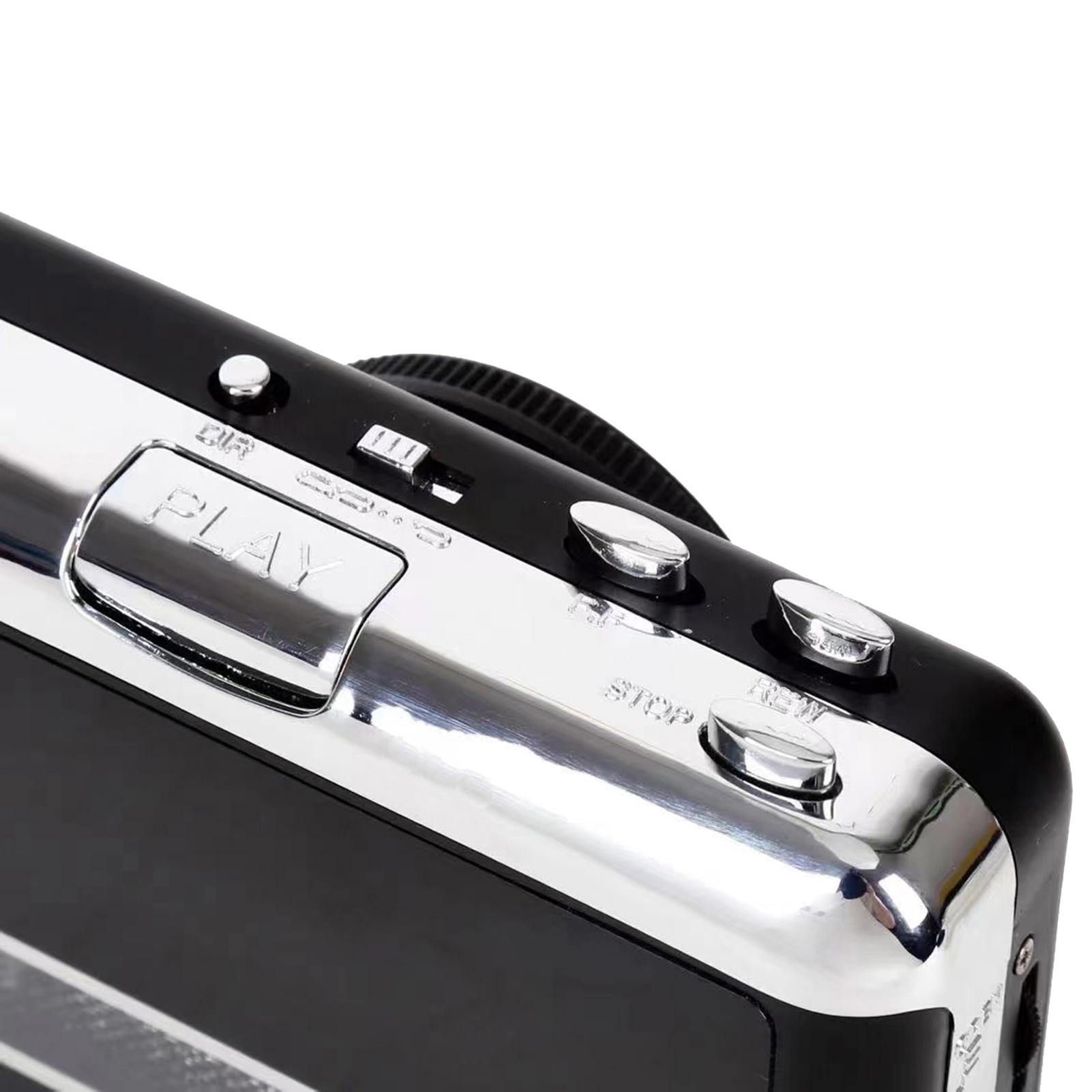 

Portable Cassette to MP3 Player USB Tape Player with Detachable Loudspeaker 3.5mm Input Cassette Compatible with PC Laptop