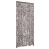 VidaXL Insektenschutz-Vorhang Braun und Weiß 90x220 cm Chenille