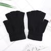 Unisex Touchscreen-Compatible Fingerless Knit Gloves for Autumn/Winter