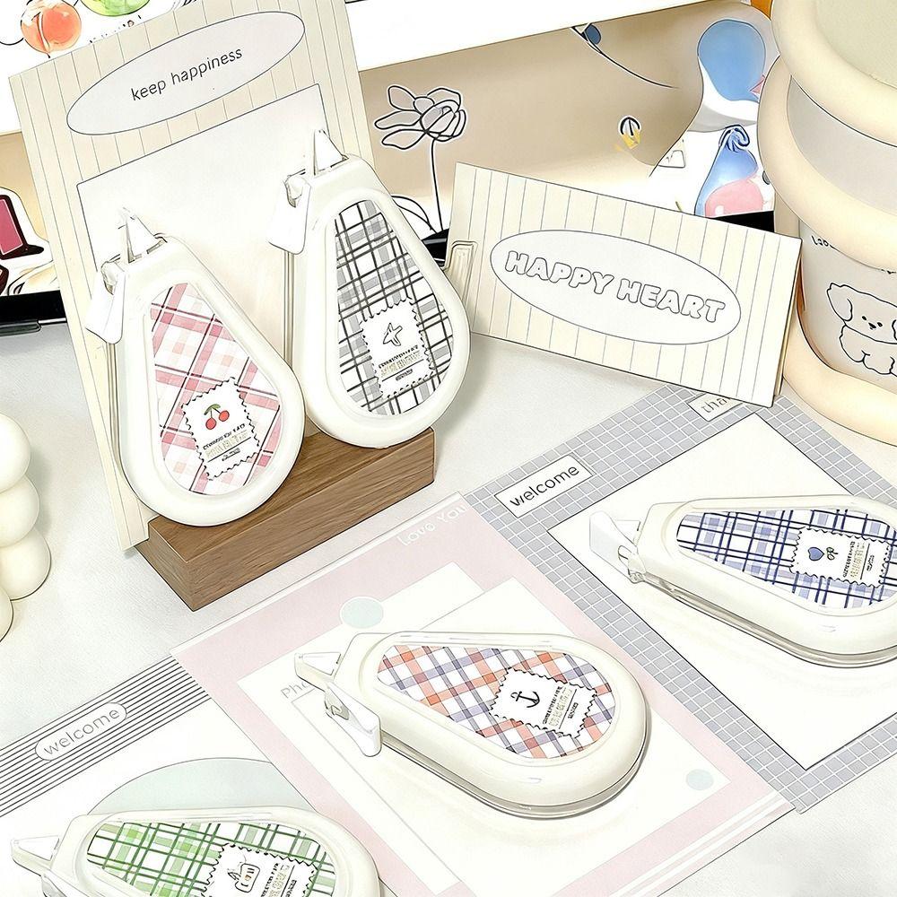 5pcs/Set Flip Design Coating Tape Smooth Student Alteration Tape Correction Band  School Supplies