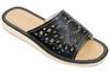 Black Women's House Slippers "Rozeta", Comfortable Women's House Slippers 35