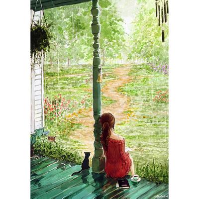 1000 Piece Jigsaw Puzzle - Watercolor Painting of Nostalgic Days, Popular Korean Puzzle