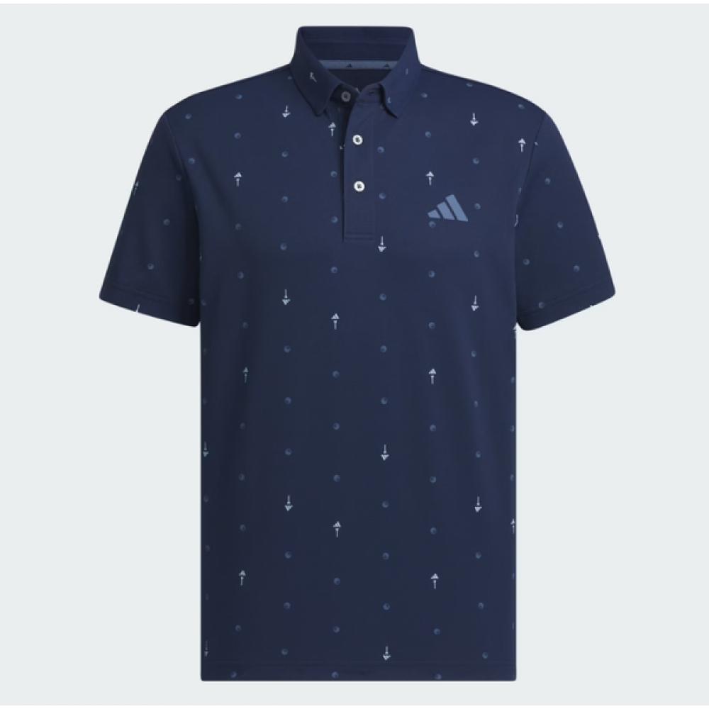 Adidas Golf Men S Golf T ShirT Pg Monogram ShorT Sleeve Polo Jf6300