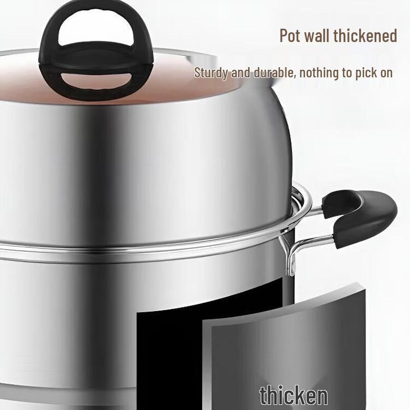 Royalstar Stainless Steel Double Layer Steamer Pot