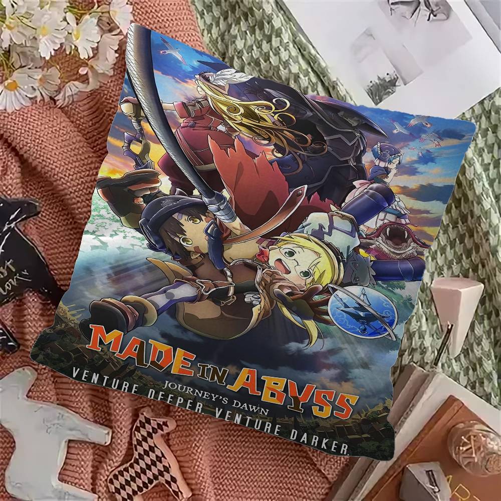 Made In Abyss Anime Cushion Cover Decorative Pillow Sofa Home Decor Case Pillow Cases