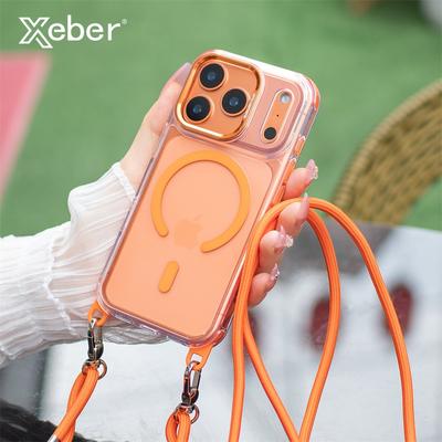 Magnetyczny Pasek Magnetyczne Etui Na iPhone 16 15 14 11 12 13 Pro Max Plus Dla Magsafe Przezroczysty Pasek Na Szyję Crossbody Miękkie Etui
