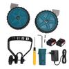 Cordless Snow Shovel Kit Electric Household Small Portable 20ft Throwing Distance Plow 300lbs Min with Wheels 2 Li Ion