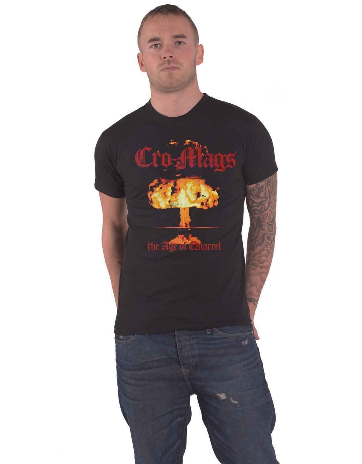 Cro-Mags T Shirt The Age Of Quarrel Band Logo new Official Mens Black Unisex T-Shirt XXL
