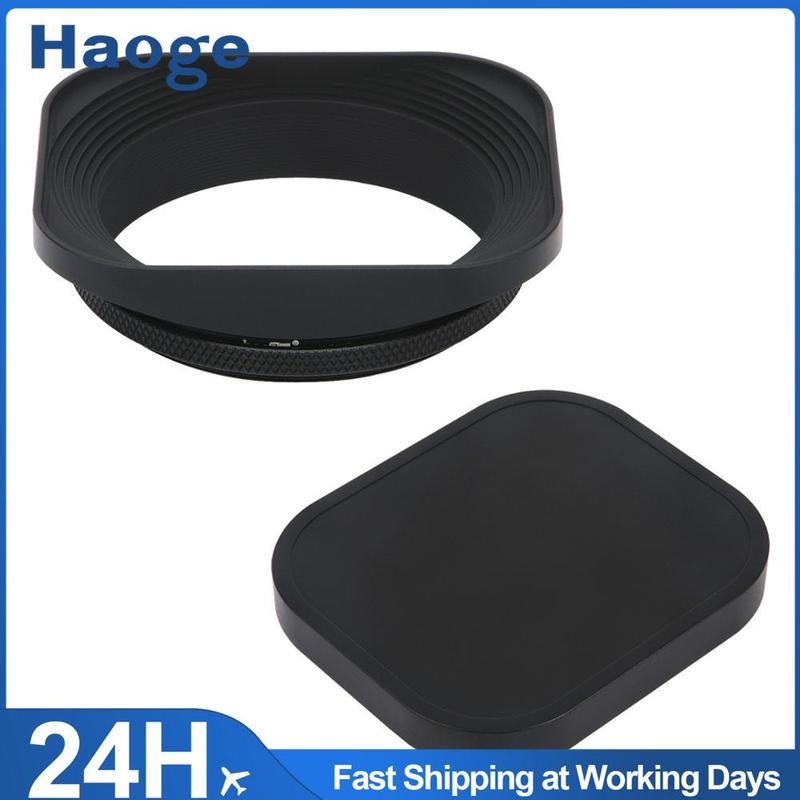 

Haoge 55mm Square Metal Screw-in Lens Hood with Cap for Leica Summilux-R 50mm f/1.4 E55, Elmarit-R 28mm f2.8 35mm f/2.8 E55 Lens 55mm