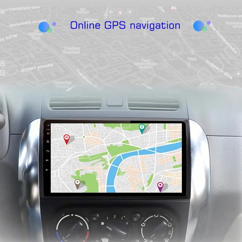 2din Android 10 Car Radio Multimedia Player Carplay Auto GPS Navigation For Suzuki SX4 2006-2013 for Fiat Sedici 2005-2014