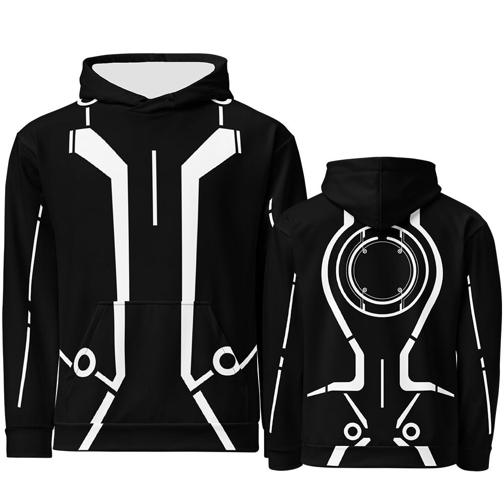 Cosplay Custom European Size Hoodies TRON Ares Film Graphic 3D Printing Sweatshirts Winter Nine Inch Nails NIN Band Pullover Men