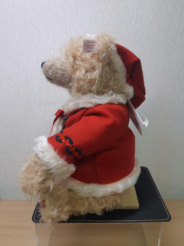 [USED] Steiff Teddy Bear "Christmas Bear 2014" Approx. 33cm